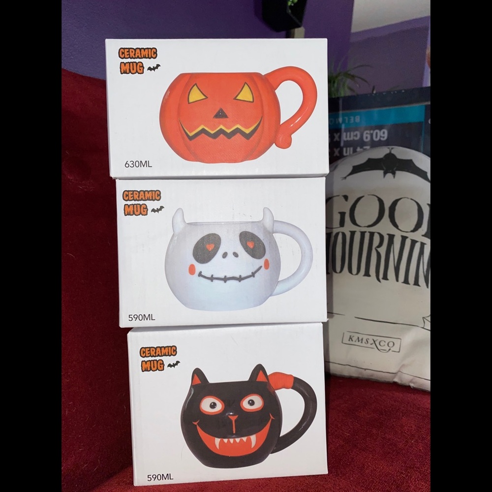 2018 Miniso Japan Halloween Mug Set